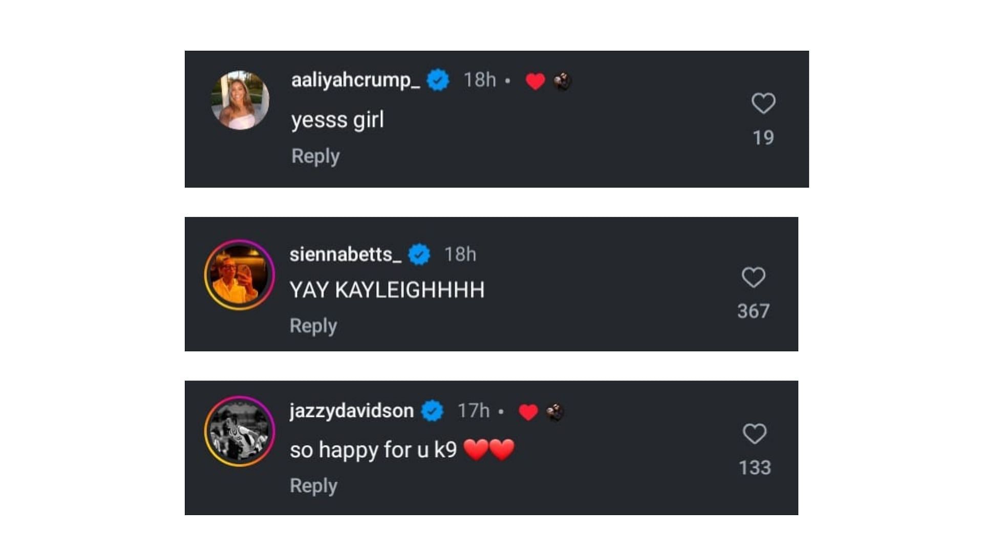 Comments on Kayleigh Heckel's post about transfer to UConn